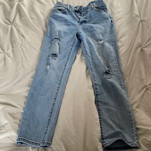 Forever 21 distressed mom jeans